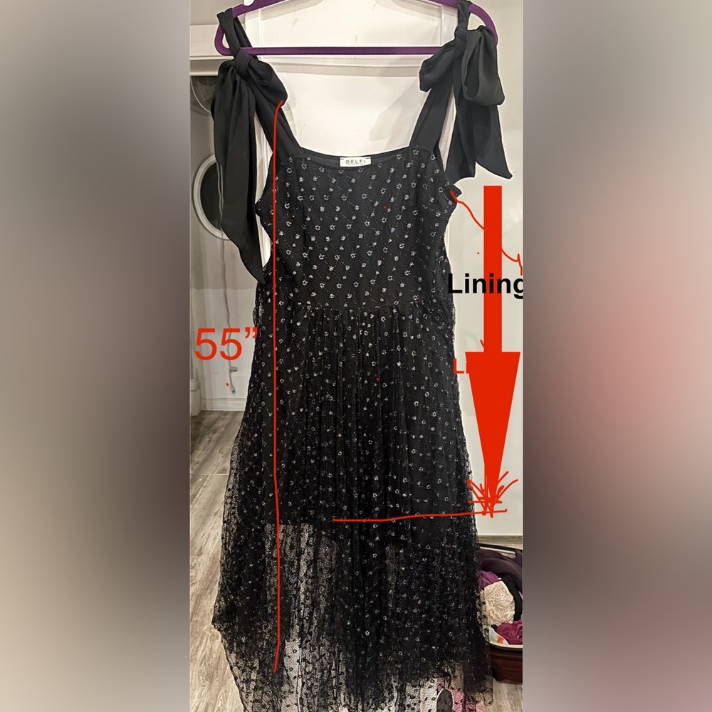 Anthropologie DELFI COLLECTIVE
Floral Print metallic blue long dress size:M